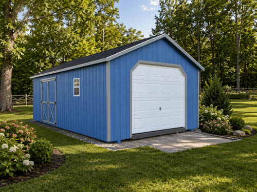 A-frame garage
